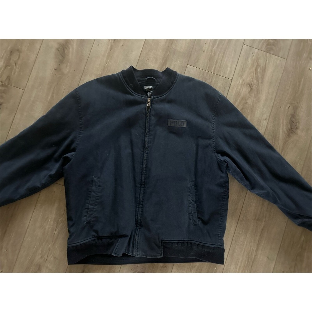 Vintage OG 90s Polo Ralph Lauren Mens XXL Lined Heavy Bomber Jacket P Wing